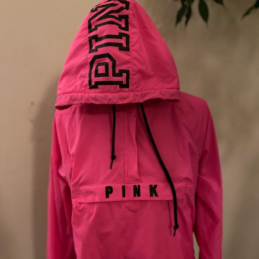 Pink wind breaker jacket